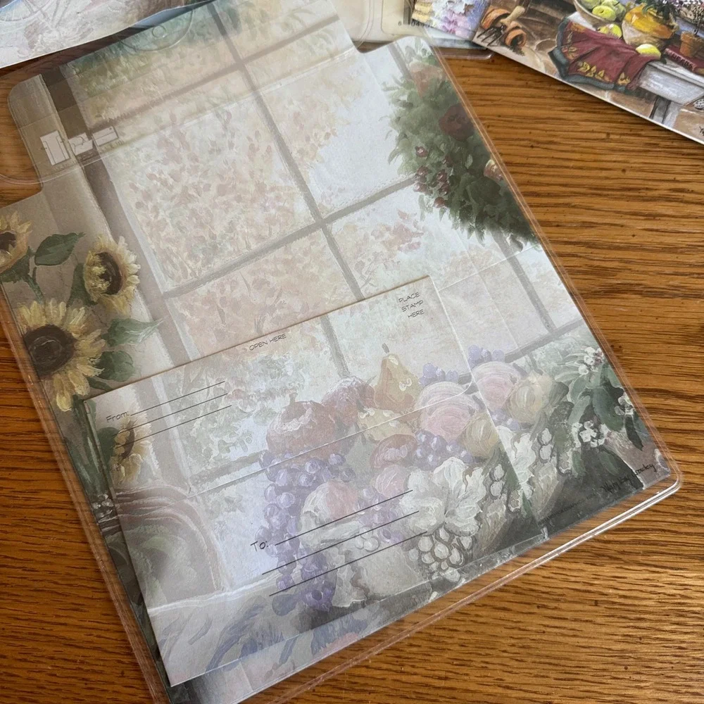 Vintage Mary Kay Crowley Stationery & Envelopes in‎ One Four designs 29 sheets